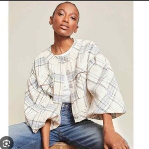 Veronica Beard Nikolai  Blue Ivory Jacket